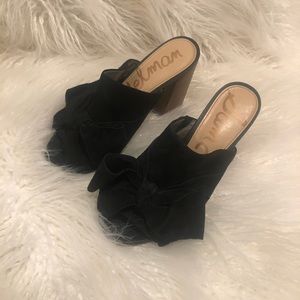 Sam Edelman Yumi Chunky Heel Mule Black